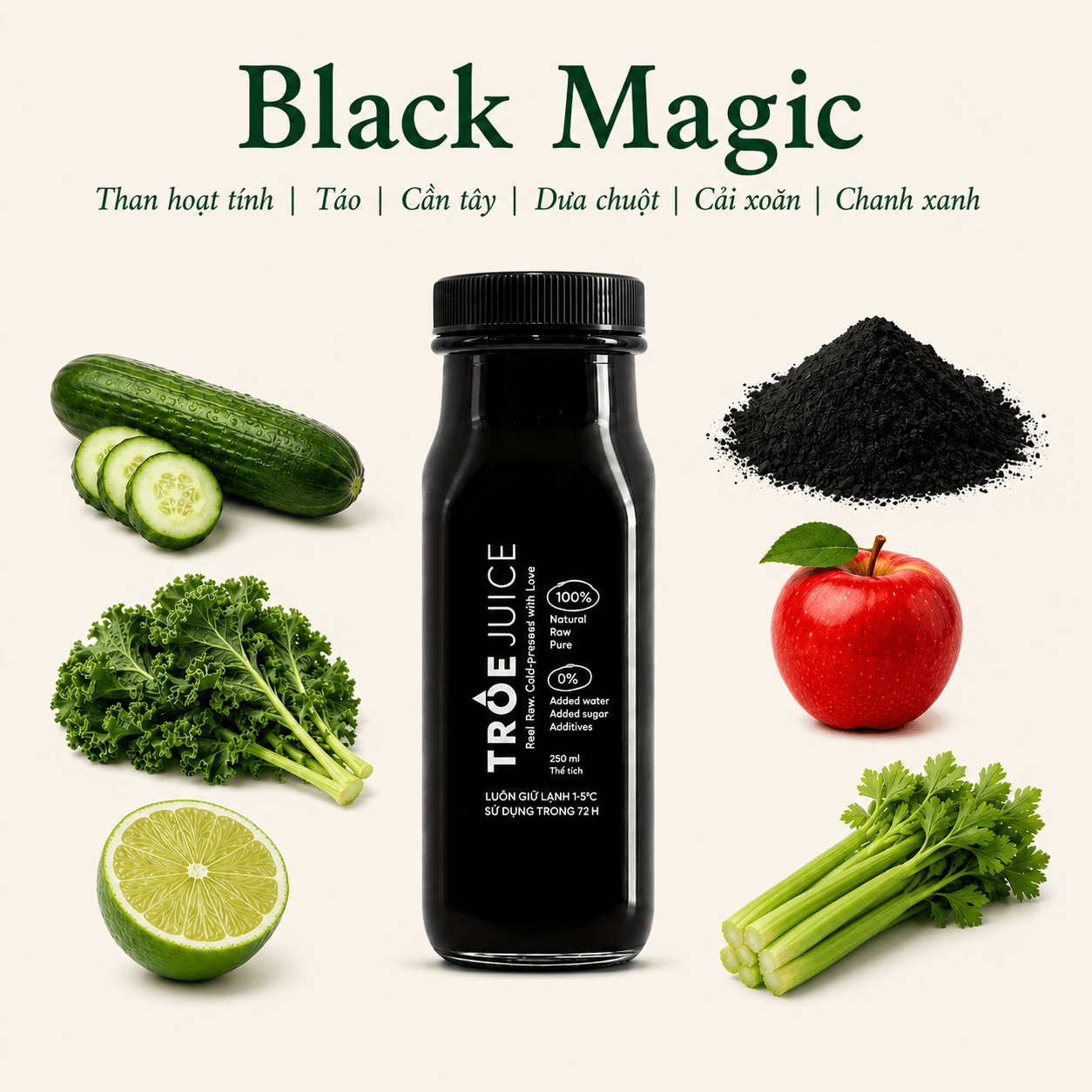 Product image Juice than hoạt tính detox sau bữa ăn dầu mỡ (T2)