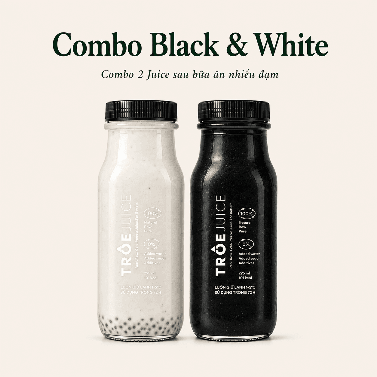 Ảnh sản phẩm Combo 2 Juice sau bữa ăn nhiều đạm (C1 + T2)