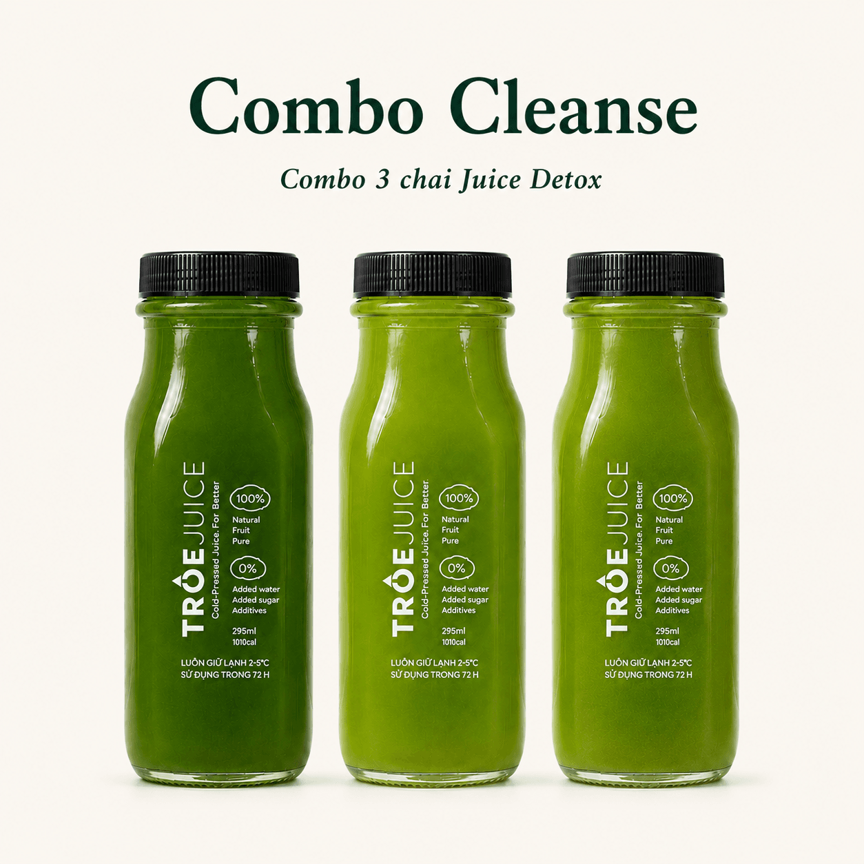 Ảnh sản phẩm Combo 3 chai Juice detox (Cleanse)