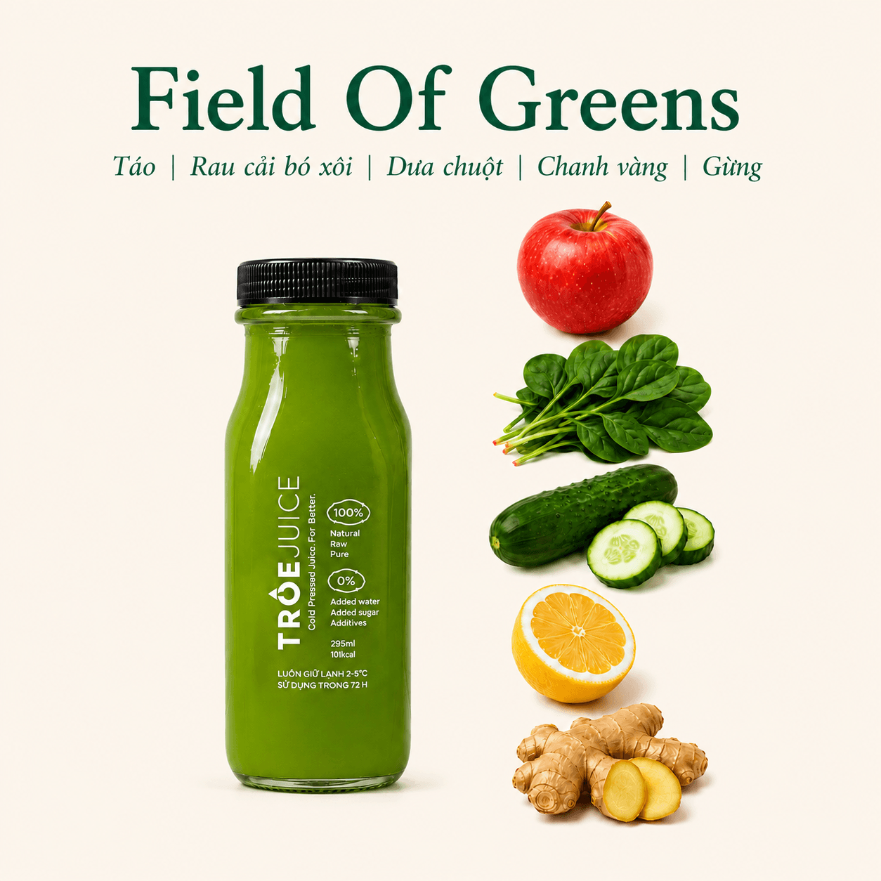 Product image Juice xanh đậm ấm vị gừng (G21)